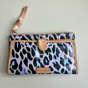 Consuela Multicolor Leopard Print Wristlet